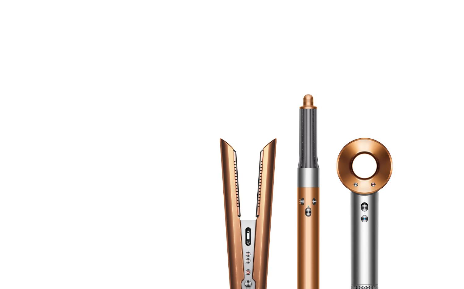 Dyson Corrale straightener, Dyson Airwrap multi-styler and Dyson Supersonic hair dryer