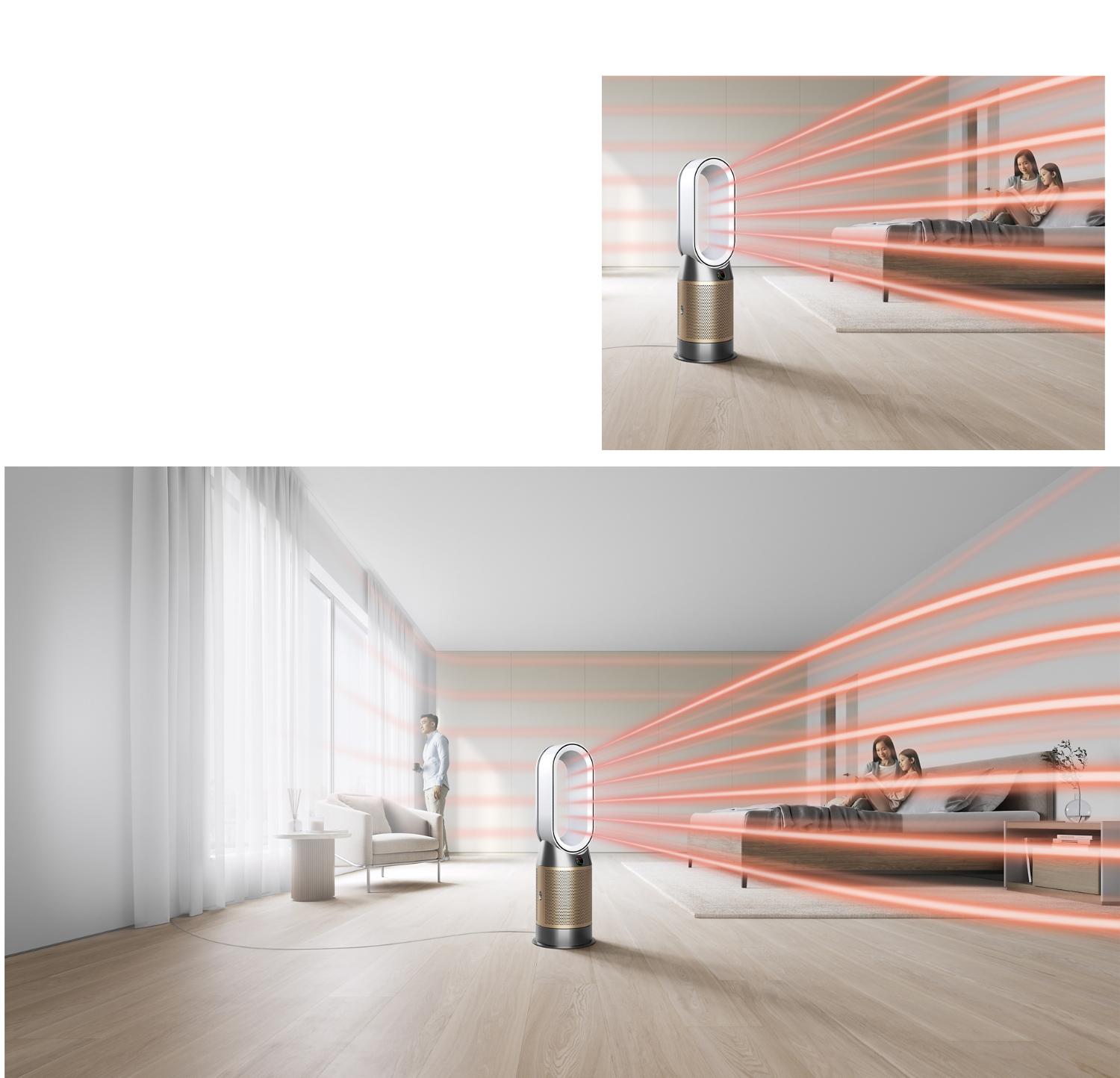 Dyson Luftreiniger Hot+Cool Formaldehyd erwärmt den gesamten Raum