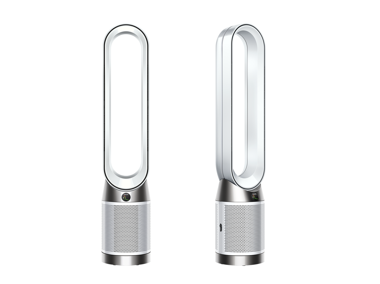 Vue de face et de profil du purificateur ventilateur Dyson Purifier Cool Gen1.